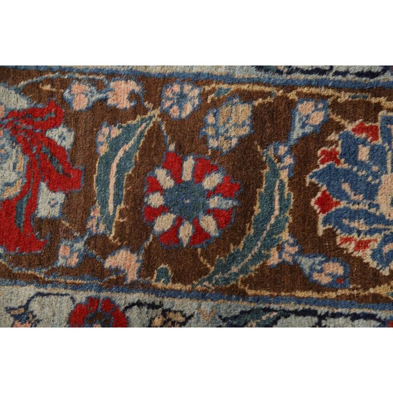 Medallion Tabriz Oriental Vintage Area Rug Hand-Knotted Wool Carpet - 6'7"x 9'7"