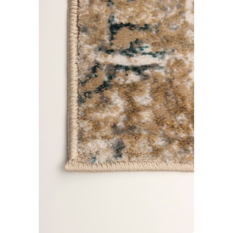 ECARPETGALLERY Machine Woven Zoe Ivory Area Rug