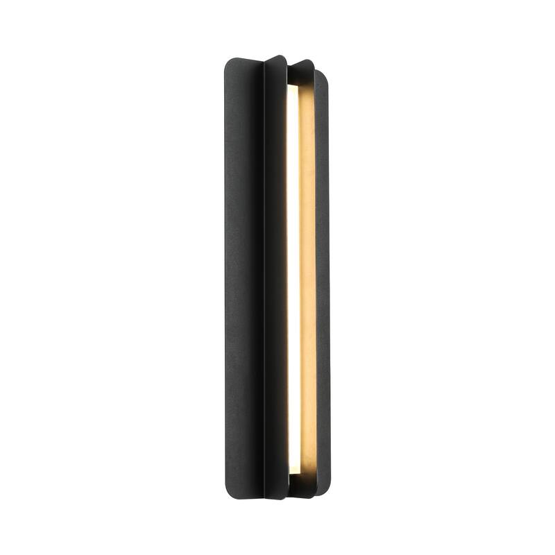 Modern Black Outdoor Wall Lights Linear Dimmable LED Wall Sconce Lights