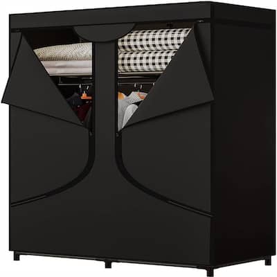 Portable Wardrobe Closet Clothing Organizer - 17.7"D x 34.6"W x 66.1"H