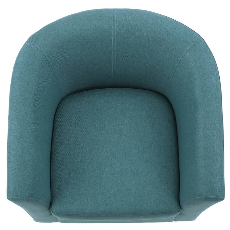 Roomfitters Modern Upholstered Club Chair with Curved Backrest, Comfortable Accent Armchair for Living Room or Office
