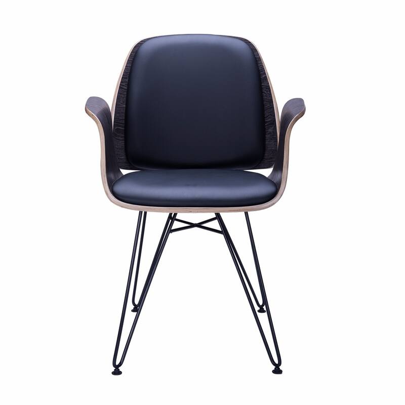 Corvus Marsala Industrial Mid-Century Accent Chair
