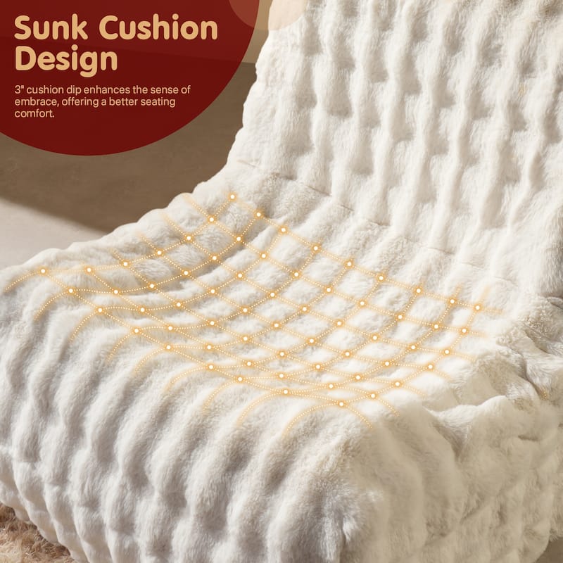 OVIOS Cloud-Like Plush Bean Bag Chair (Reinforced Pile Edition)