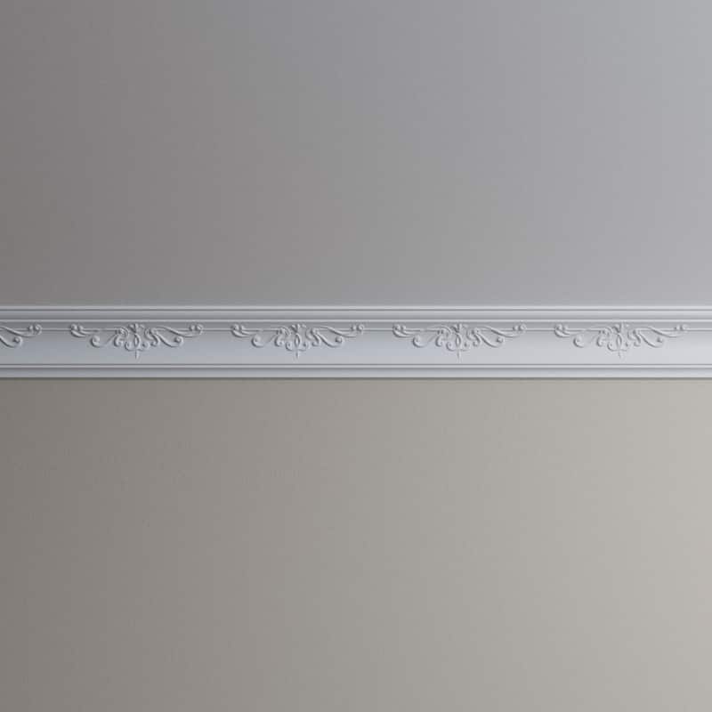 2 7/8"H x 3"P x 4 1/8"F x 96"L Wesley Crown Moulding - 1-Pack