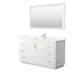 Option White, Gold Trim, Giotto Quartz Top