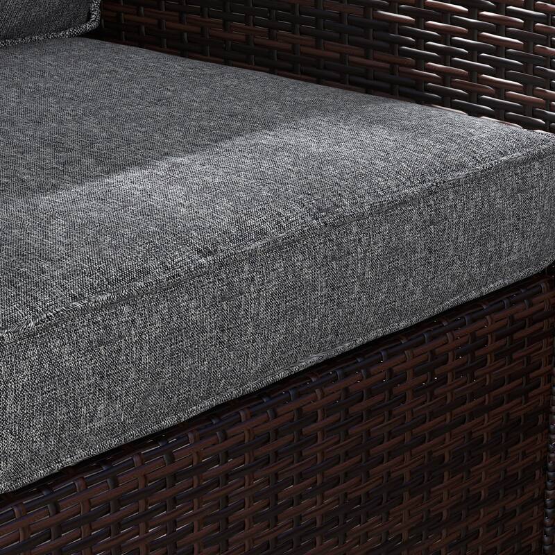 Outsunny 8-Piece Patio Chair Cushion and Back Pillow Set, Seat Replacement Patio, Cushions Set for Outdoor Garden Furniture