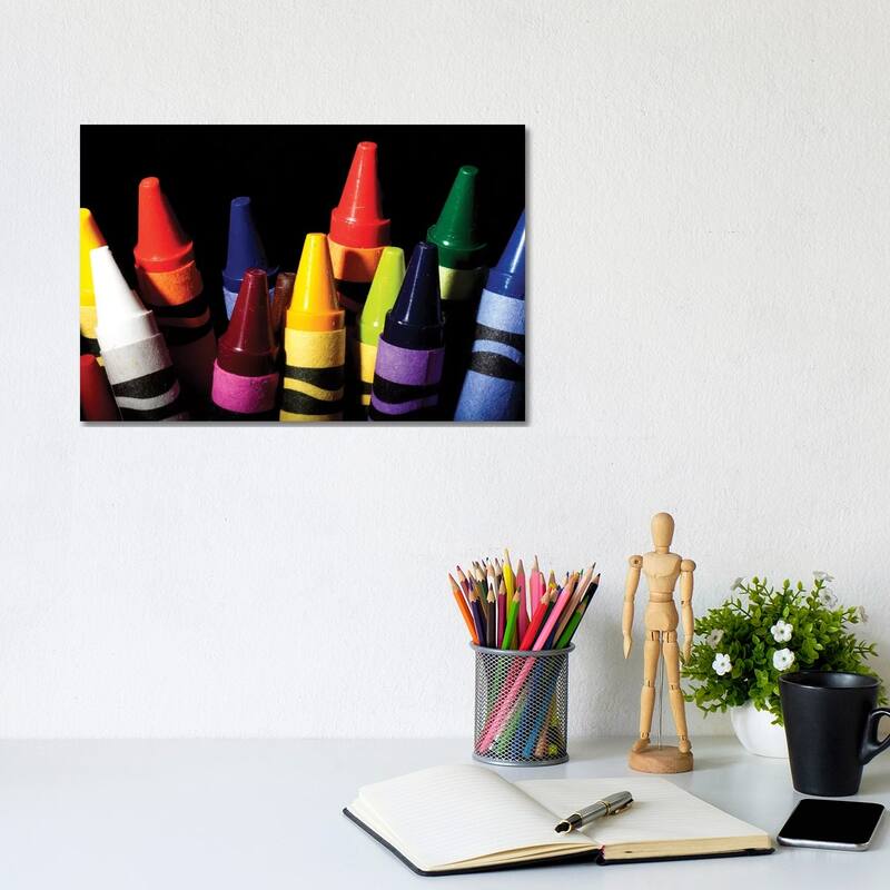 iCanvas "Crayons" by Dana Brett Munach Canvas Print - 8x12x0.75