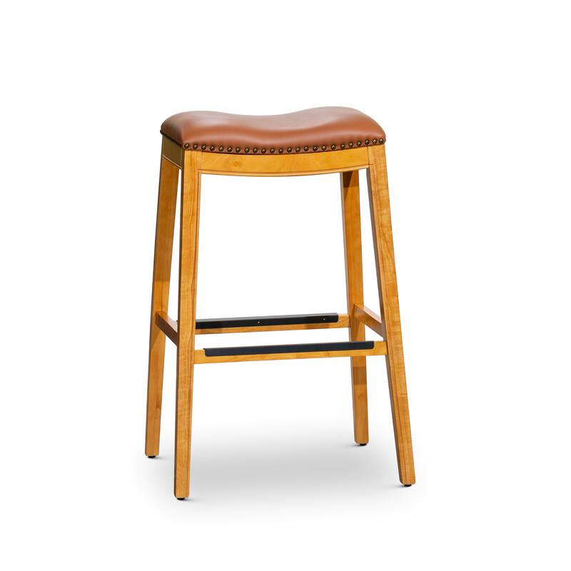 Bar Stool, Bone Leather Seat