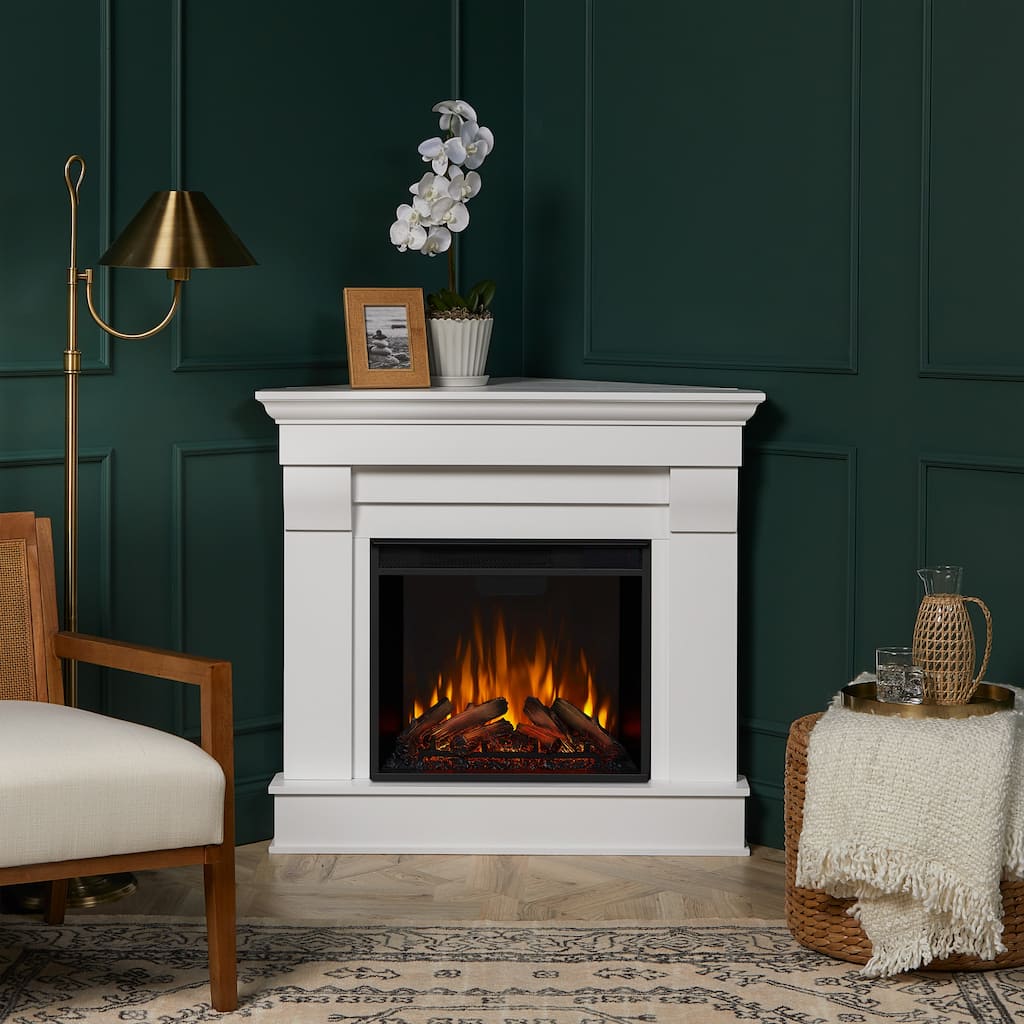 Chateau Corner Electric Fireplace by Real Flame