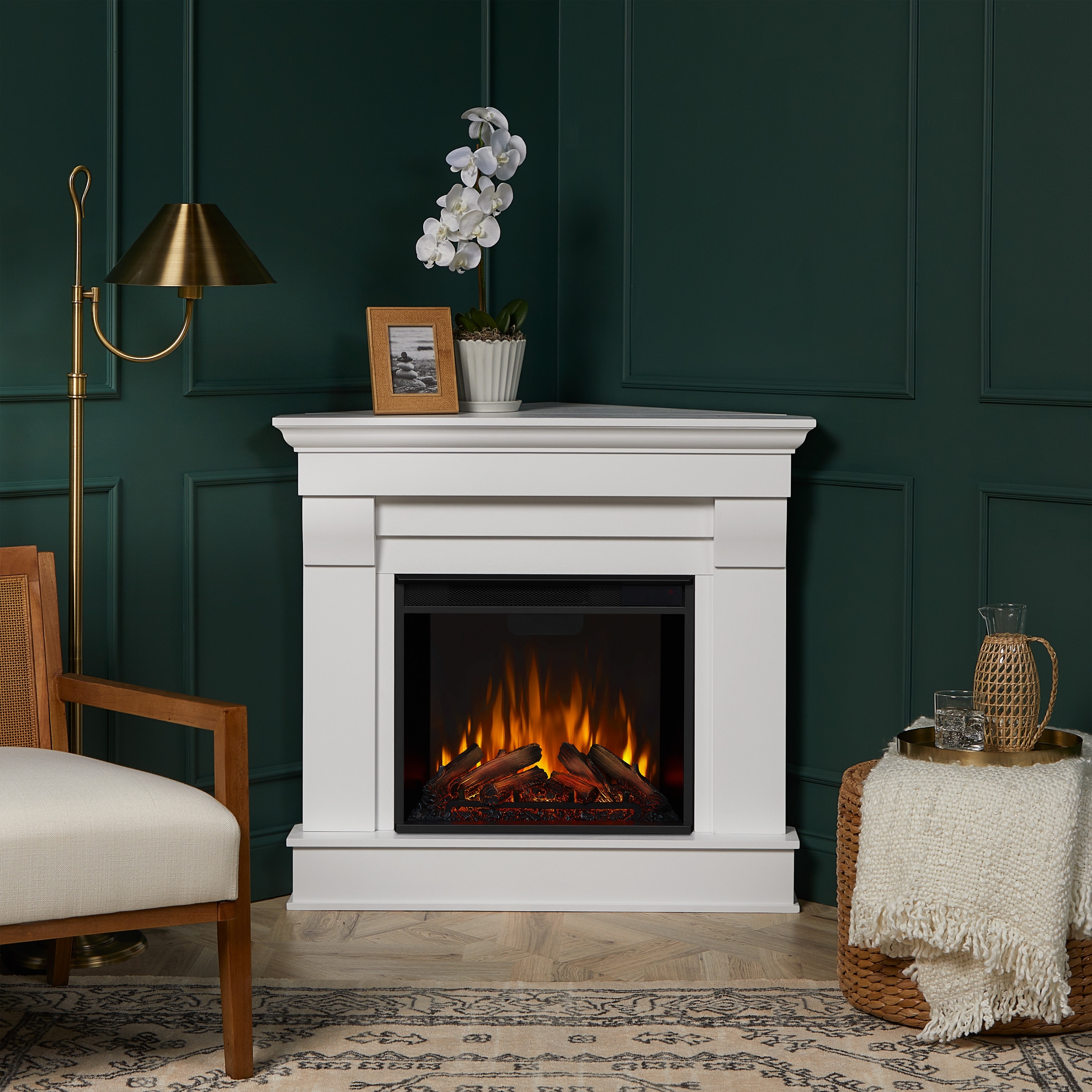 Real Flame Chateau Electric Corner Fireplace 41"