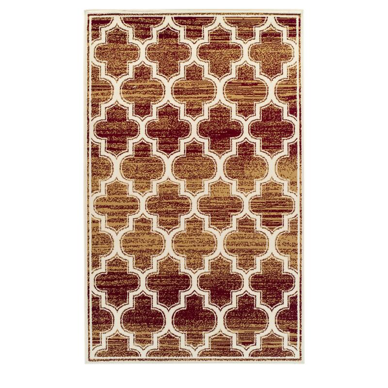 Superior Moroccan Trellis Geometric Polypropylene Indoor Area Rug