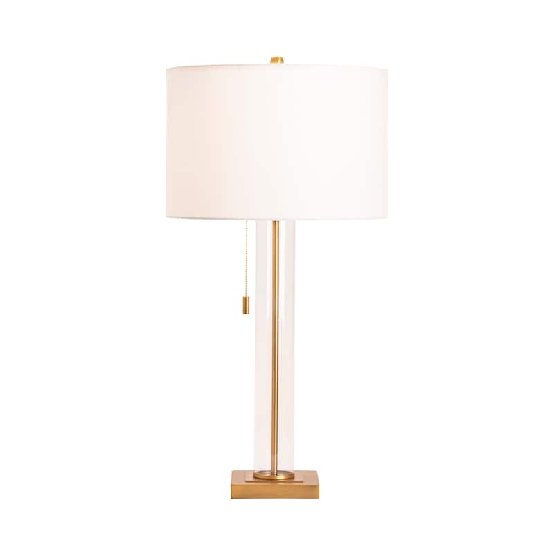 Enlight Metal & Glass 29.75" Table Lamp - 15"x15"x29.75"