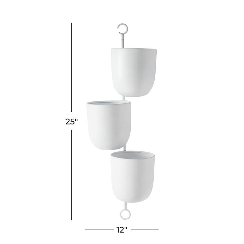Metal Layered Wall Planter - 12 x 12 x 25