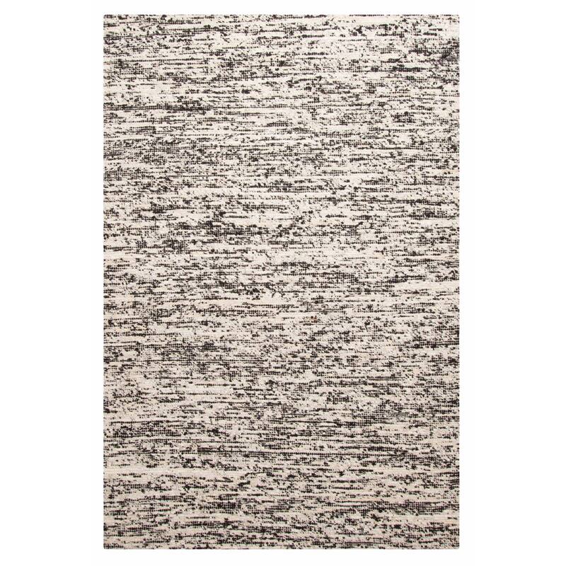 ECARPETGALLERY Braid weave Sienna Black Wool Rug - 6'1 x 9'0