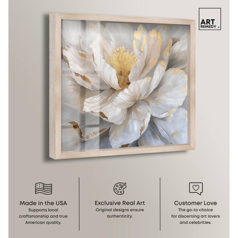 Golden Veins of Grace Shadowbox by Art Remedy