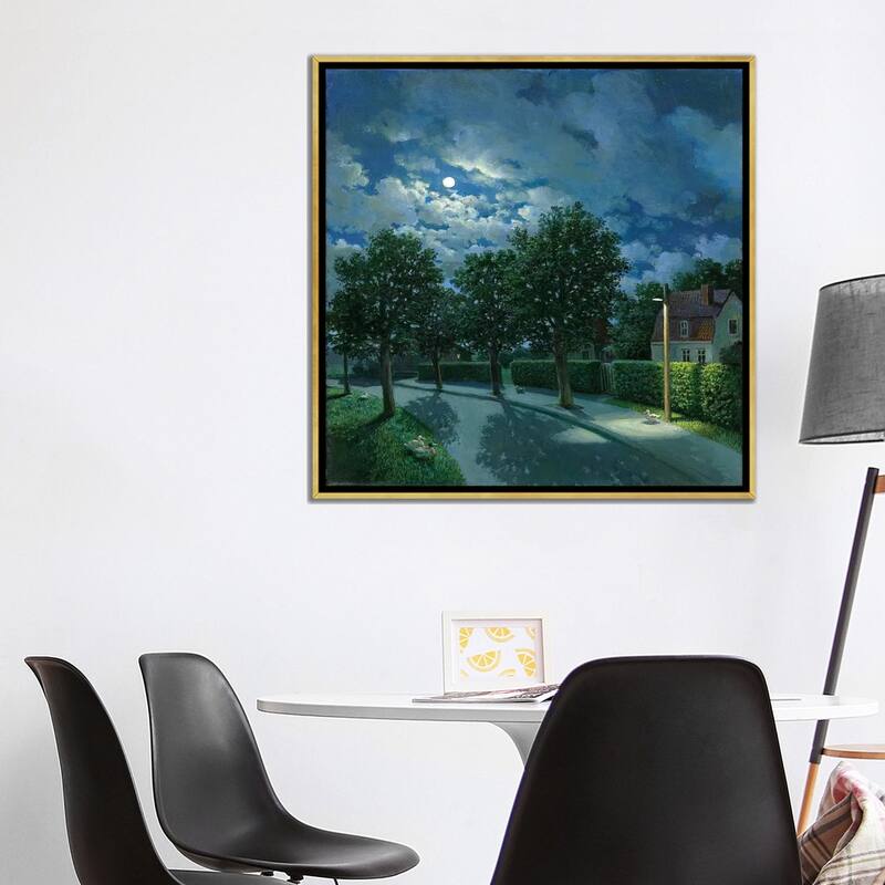 iCanvas "The Night Of The Ducks" by Michael Sowa Framed Canvas Print