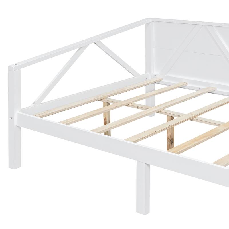 Twin/Full Size Daybed with Solid Wood Frame and Storage - Versatile Sofa and Bed for Small Spaces