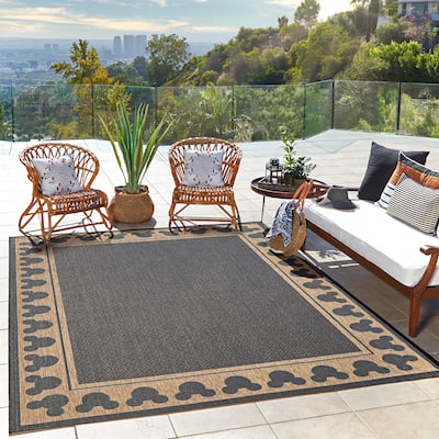 Licensed Disney Mickey Mouse Chestnut Wide Border Indoor/Outdoor Area Rug