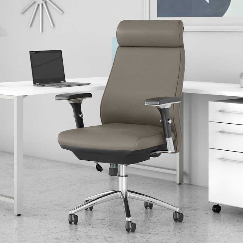 Bush Business Metropolis High Back Leather Executive Office Chair