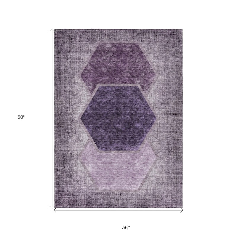 HomeRoots Geometric Transitional Rectangle Outdoor Rug