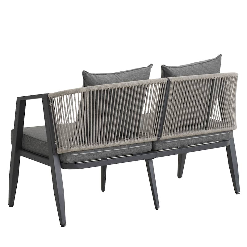Anmytek Stylish All-Weather Durable Comfortable Outdoor Seating Set for Patios Lawns Poolsides