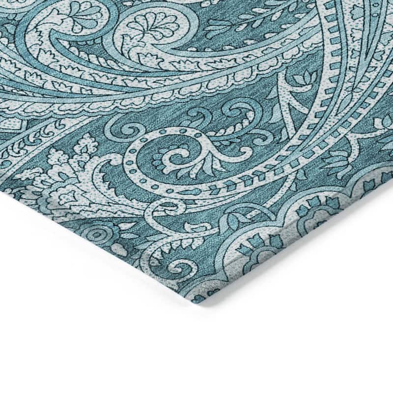 HomeRoots Paisley Transitional Rectangle Outdoor Rug