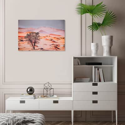 Wynwood Studio Canvas Nature and Landscape It has to Rain Orange and Modern & Contemporary Wall Art Canvas Print