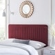 preview thumbnail 16 of 28, Milenna Channel Tufted Performance Velvet Full/Queen Headboard