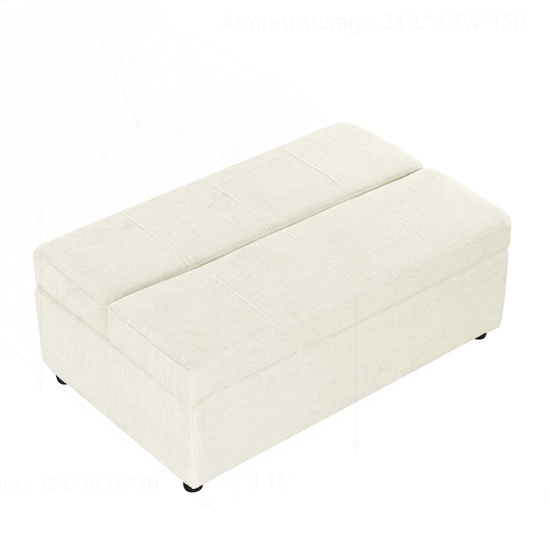 Versatile Folding Ottoman Sleeper Bed for Comfortable Accommodation