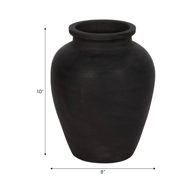 Decorative Round Pottery Vase for Home Decor