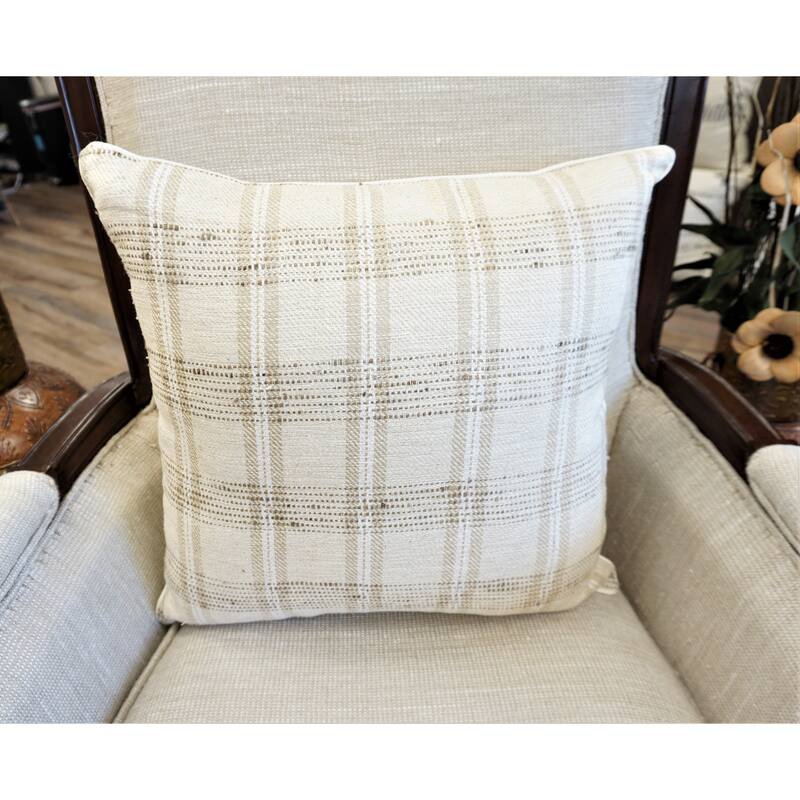 Home&Manor Sierra Vintage Raw Silk Pillow 18"