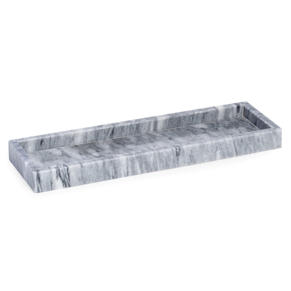 Marble Bath Tray in Cloud Grey. Opens flyout.