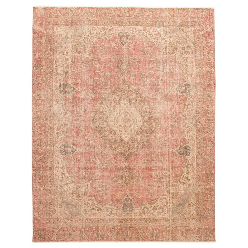 ECARPETGALLERY Hand-knotted Antalya Vintage Dark Copper Wool Rug - 9'6 x 12'0 - Dark Copper - 9'6 x 12'0