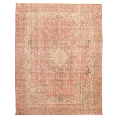ECARPETGALLERY Hand-knotted Antalya Vintage Dark Copper Wool Rug - 9'6 x 12'0
