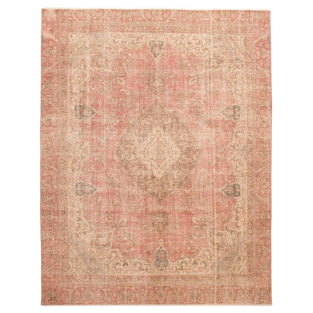 ECARPETGALLERY Hand-knotted Antalya Vintage Dark Copper Wool Rug - 9'6 x 12'0