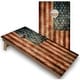 preview thumbnail 1 of 4, Solid Wood Cornhole Boards - American Flag Distressed Design Premium 2x4 (24" x 48") - Include ALL Accessories