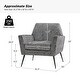 preview thumbnail 27 of 25, Silas Modern Armchair with Metal Legs by HULALA HOME