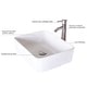 preview thumbnail 29 of 52, 24" Bathroom Vanity Sink Combo Oak Cabinet Vanity Tempered Glass/Ceramic Sink