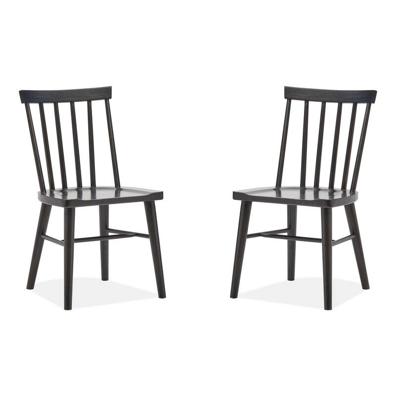 Magnussen Home Lindon Coffee Bean Side Chair Two Pack - 20''W x 20.5''D x 36''H - Set of 2 - 20''W x 20.5''D x 36''H - Coffee Bean - Dining Height
