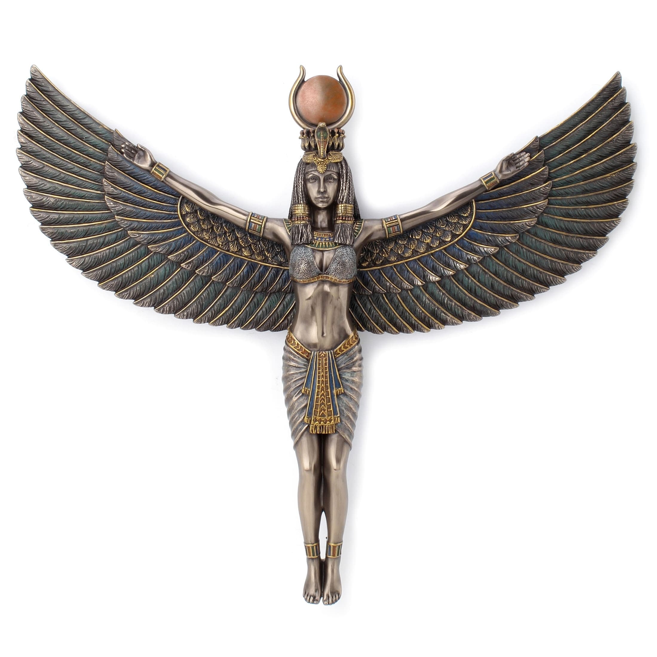 13.46 in L Egyptian Goddess Isis Poly Resin