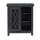 preview thumbnail 17 of 18, Glassell Geometric Glass Door Storage Cabinet with Adjustable Shelves by iNSPIRE Q Classic