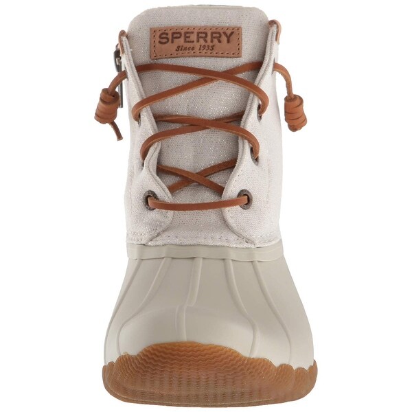 sperry women's saltwater metallic rain boot