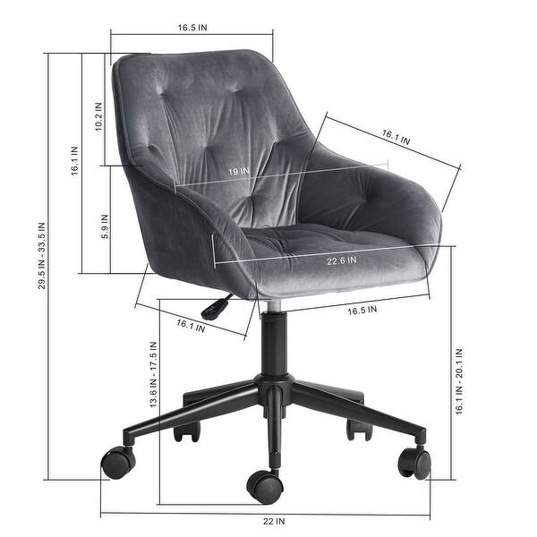 Homy Casa Modern Upholstered Task Chair - Bed Bath & Beyond - 33030411