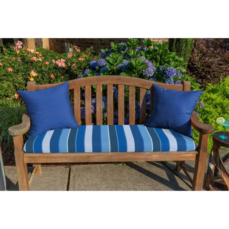 Sunbrella Solid Fabric 1-Piece Indoor/Outdoor Square Throw Pillow, 20"W x 20"L