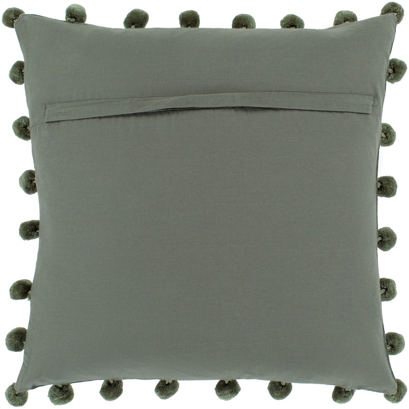 Sophus Cotton Velvet Pom Pom Throw Pillow