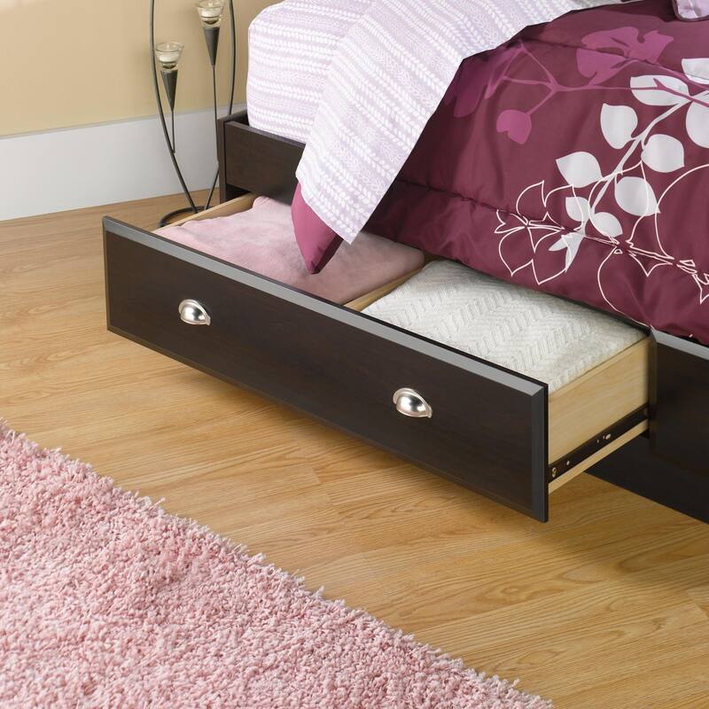 Twin Storage Bed with Drawers - Modern Style Platform Bed Frame - Under Bed Storage Solution
