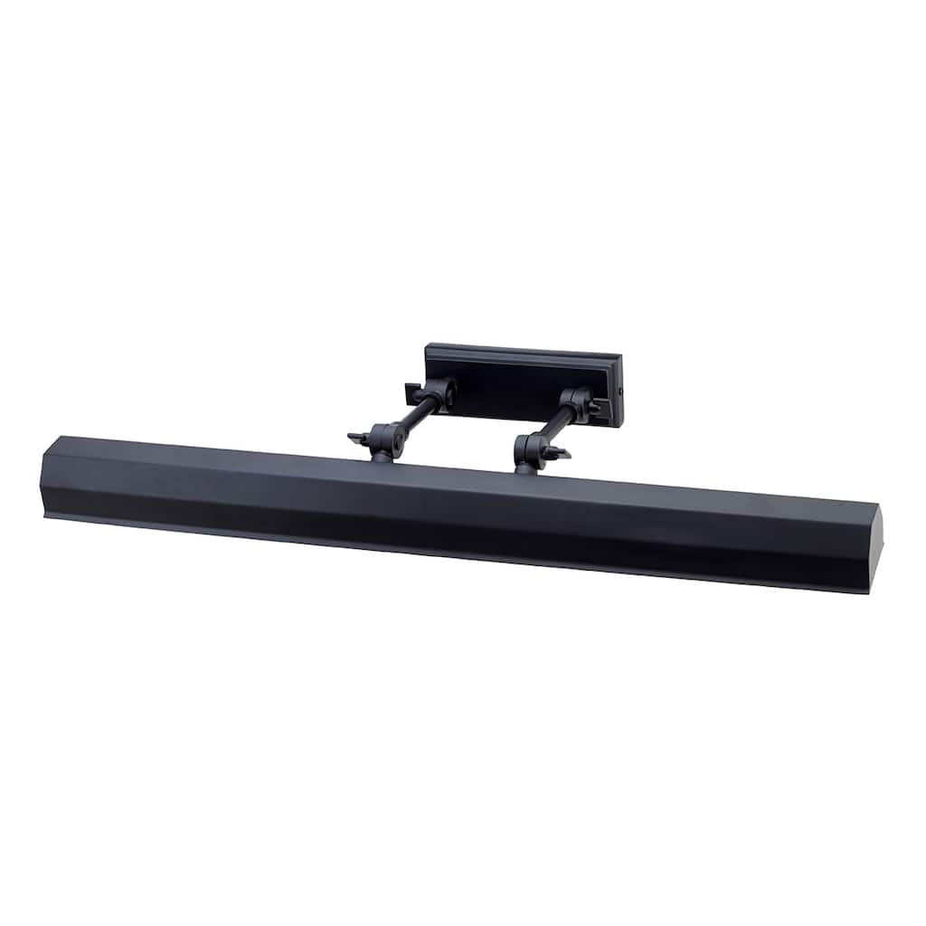 Chawton 2 Light Large Picture Light in Black - 5"h x 26"w x 7.5"d