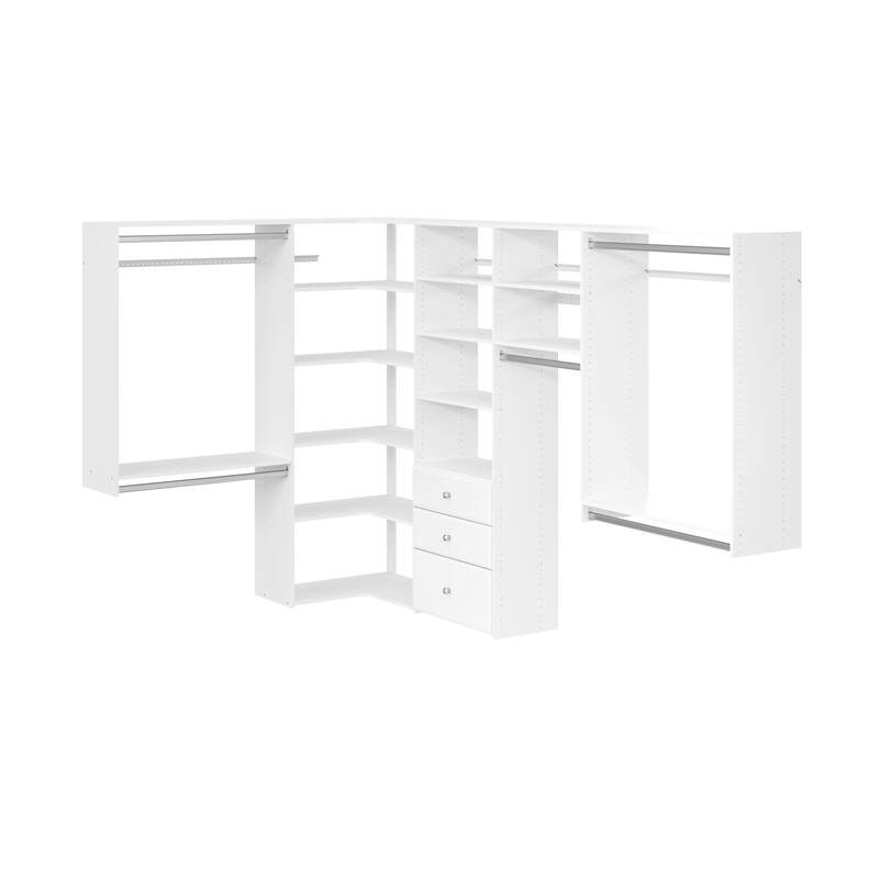 Easy Track Ultimate Corner Laminate Closet Kit