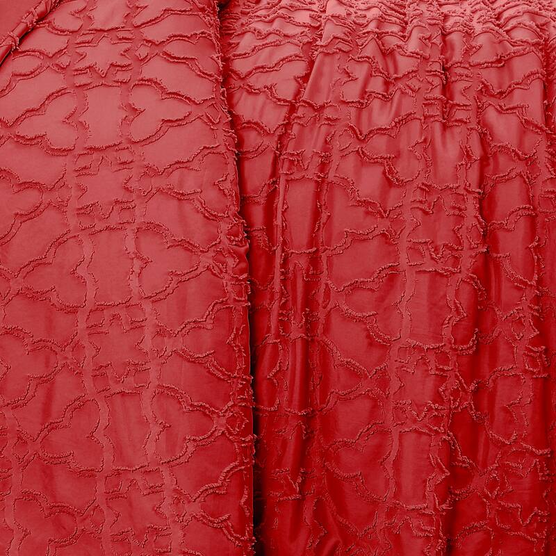 Stella Clipped Jacquard Comforter Set