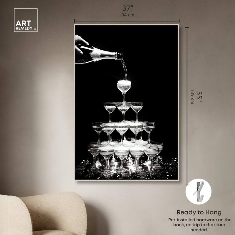 Flow of Fizz Canvas by Art Remedy